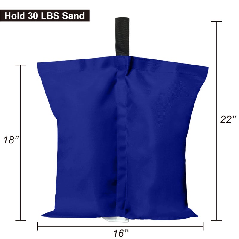 ABCCANOPY Canopy Weights 150 LBS Tent Sand Bags 4pcs-Pack (Blue) - Image 2